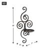 Wrought Iron Candle Wall Sconces