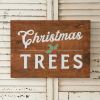 Christmas Trees Wooden Wall Sign