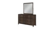 Kenzo Modern Style Mirror Made with Wood in Walnut