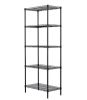 Changeable Assembly Floor Standing Carbon Steel Storage Rack Black