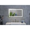 40x20 Inch LED Bathroom Mirror with Frontlit and Backlit, Wall Mounted Vanity Mirror with Smart Touch Button, Anti-Fog, Memory Function, 3 Colors