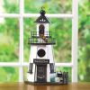 Nautical Lighthouse Birdhouse for Nautical Decor and Garden Birds