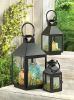 Elegant Black Medium Candle Lantern - Revere Style