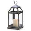 Contemporary Rustic Silver Candle Lantern for Home Decor