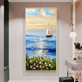 Home Decoration Abstract Artwork Painting Oil Painting Handmade Artwork Canvas Painting Modern Artist Home Decoration Unframed (size: 60x120cm)