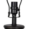 22" Urn Table Lamp;  Distressed Texture;  Black Finish;  LED Bulb Included | Bulb Not Included