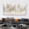 Handmade Oil Painting Abstract Gold Leaf Oil Painting On Canvas Original Modern Gold Foil Texture Acrylic Painting Living room Large Wall Art Home Dec