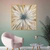 Abstract Golden White Flowers Hand Painted Oil Painting On Canvas Art Wall Pictures Painting For Living Room Home Decor Gift