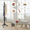 Entryway Height Adjustable Coat Stand with 9 Hooks