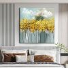 Oil Painting Handmade Hand Painted Wall Art Modern Gold Foil Tree Abstract  home corridor living room bedroom luxurious adornment painting