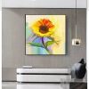 Modern canvas wall art famous sunflower flower decoration hand painted abstract oil painting canvas living room wall decoration painting