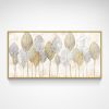 Hand Painted Thick Textured Abstract Gold Foil Oil Painting on Canvas Oil Modern Painting Fine Art Picture No Frame