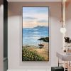 Interior Decor Wall Poster Sunrise Natural Scenery Handmade Canvas Oil Painting Hanging Picture For parlour bedroom hotel office