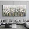 Oil Painting Handmade Hand Painted Wall Art Mintura Modern Abstract Flowers Home Decoration Decor Rolled Canvas