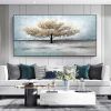 Handmade Oil Painting On Canvas Wall Art Decoration Modern Abstract Tree Painting Home Living Room Bedroom Luxurious Decoration Painting